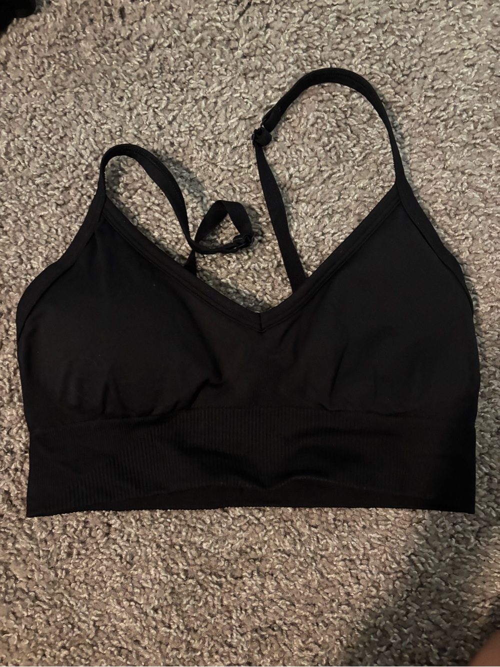 lululemon athletica Black Seamless Light-Support Bralette